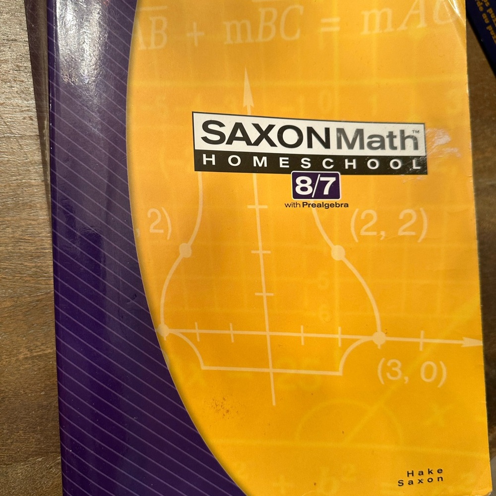 Saxon Math Homeschool 8/7 Textbook